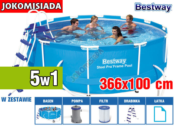 

Бассейн каркасный BESTWAY 366x100 см