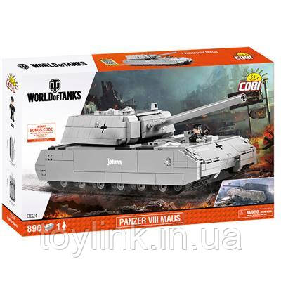 

Конструктор COBI World Of Tanks Maus, 900 деталей