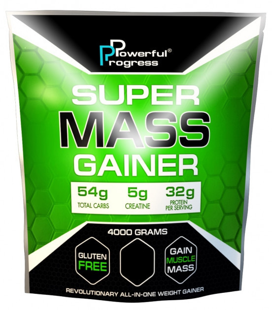 Гейнер Powerful Progress Super Mass Gainer 4 кг Шоколад