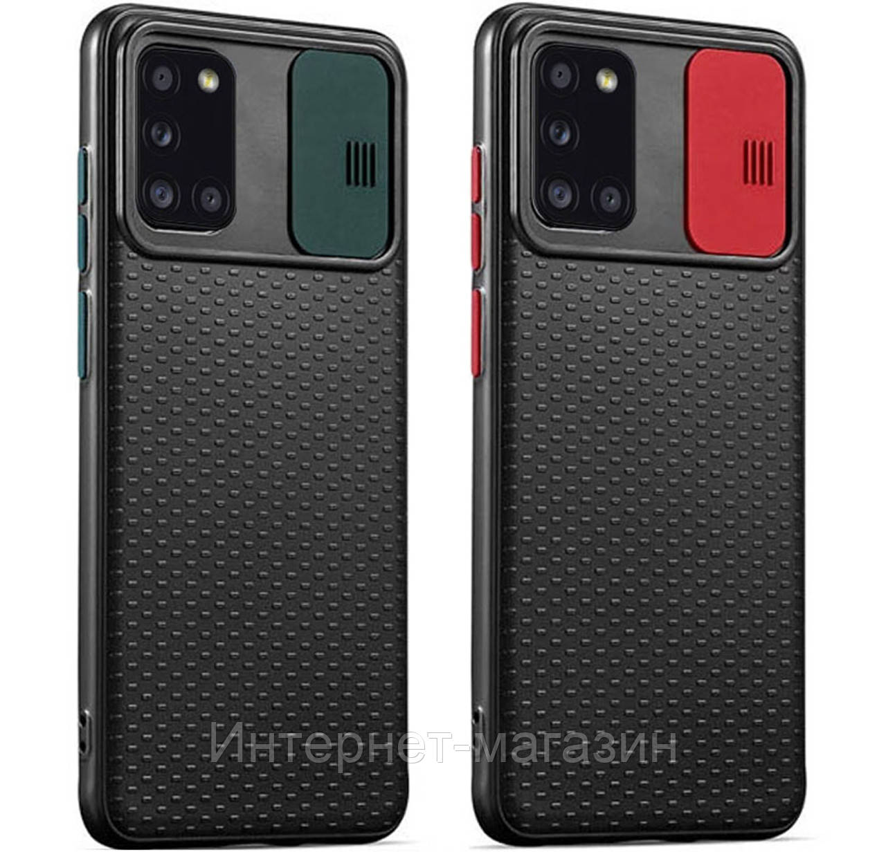 

Чехол-накладка TPU Camshield Black со шторкой защищающей камеру для Samsung Galaxy A31 SM-A315F, Разные цвета