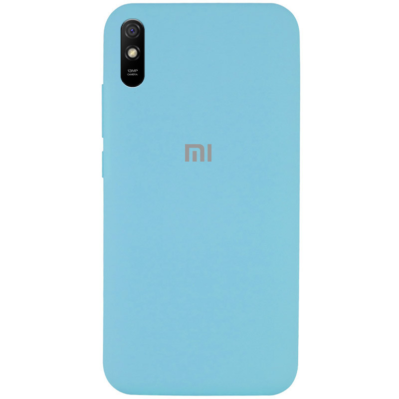 

Чехол Silicone Cover Full Protective (AA) для Xiaomi Redmi 9A Голубой / Light Blue