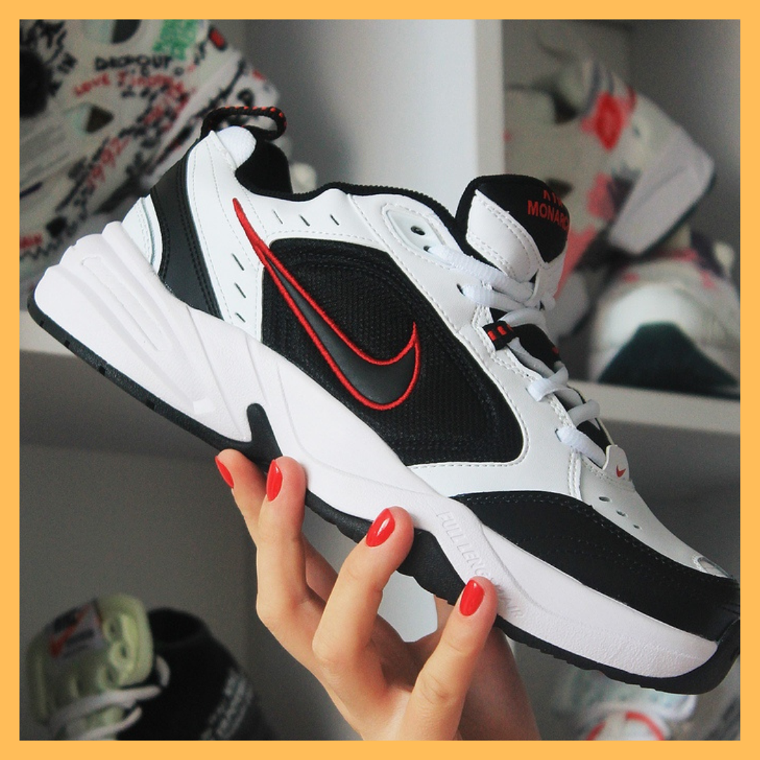 

Женские кроссовки Nike Air Monarch IV Black White (Белый Черный) 37