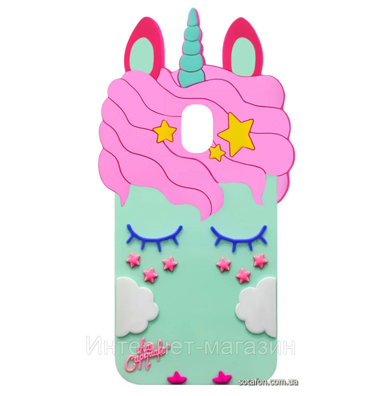 

Чехол-накладка TPU 3D Little Unicorn для Samsung Galaxy J5 (2017) SM-J530F Mint, Ментоловый