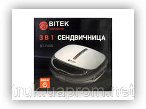 

Сендвичница 3 в 1 800Вт BITEK BT-7405