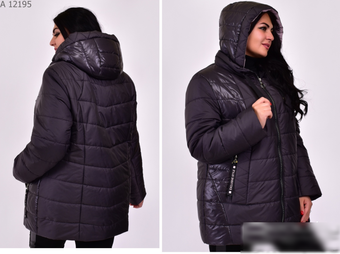 

Куртка женская демисезонная батальных размеров, с 58-76 размер 76