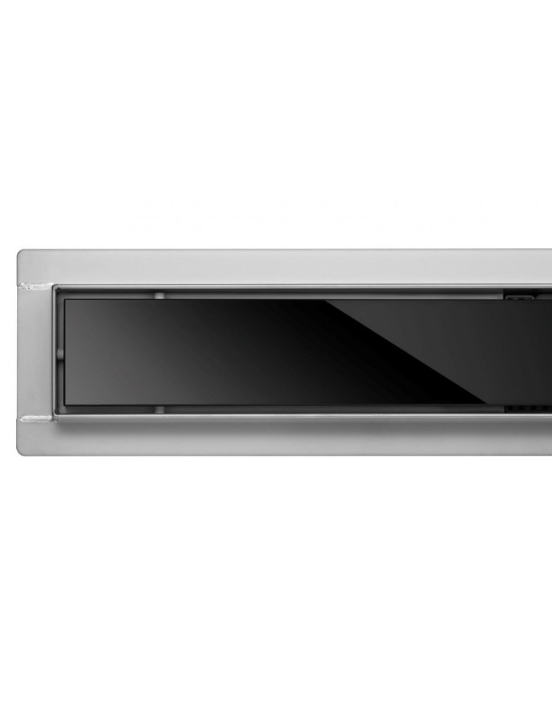 

Трап для душа FALA BLACK GLASS з нержавіючої сталі, з сухим затвором