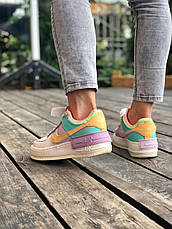 Кроссовки женские Nike Air Force разноцветные ((на стилі)), фото 2