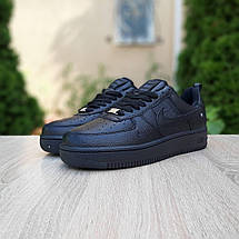Кросівки жіночі Nike Air Force чорні ((на стилі)), фото 3