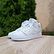 Кроссовки женские Nike Air Jordan 1 Retro белые ((на стилі)), фото 2