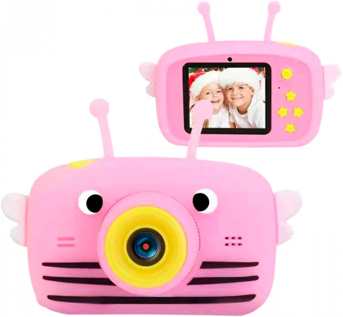 Детский цифровой фотоаппарат Smart Kids TOY G 9 Funny Bee Pink 1 камер