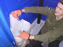 Биотуалет кабина с умывальником и помпой