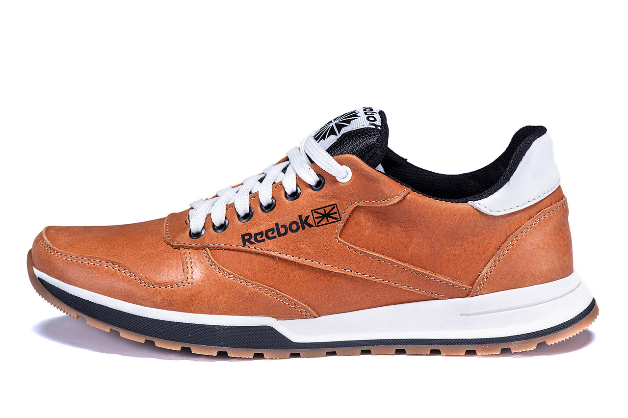 

Мужские кожаные кроссовки Reebok Classic Leather Trail Ginger Colour (реплика)