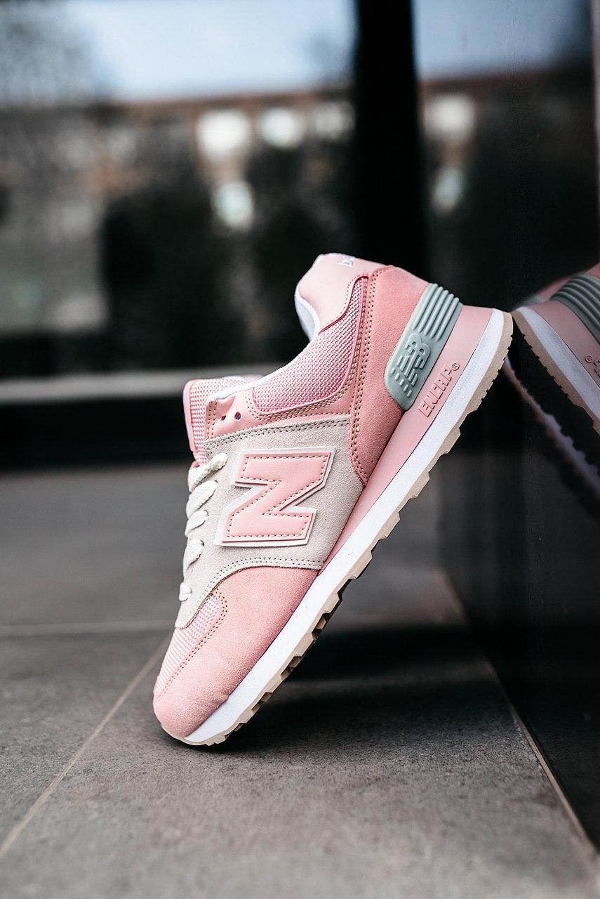 

Женские кроссовки New Balance 574 Pink\СІТКА / Нью Беланс 574 Розовые, Розовый