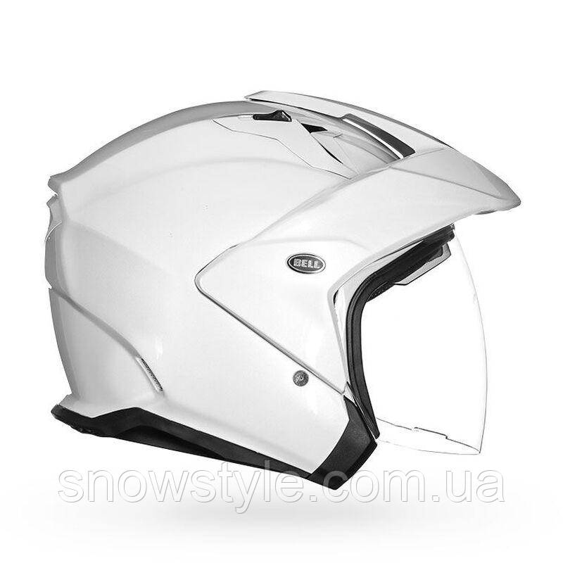 

Мотоциклетный шлем мотошлем Bell Mag-9 Helmet Gloss Pearl White Medium (57-58cm), Белый