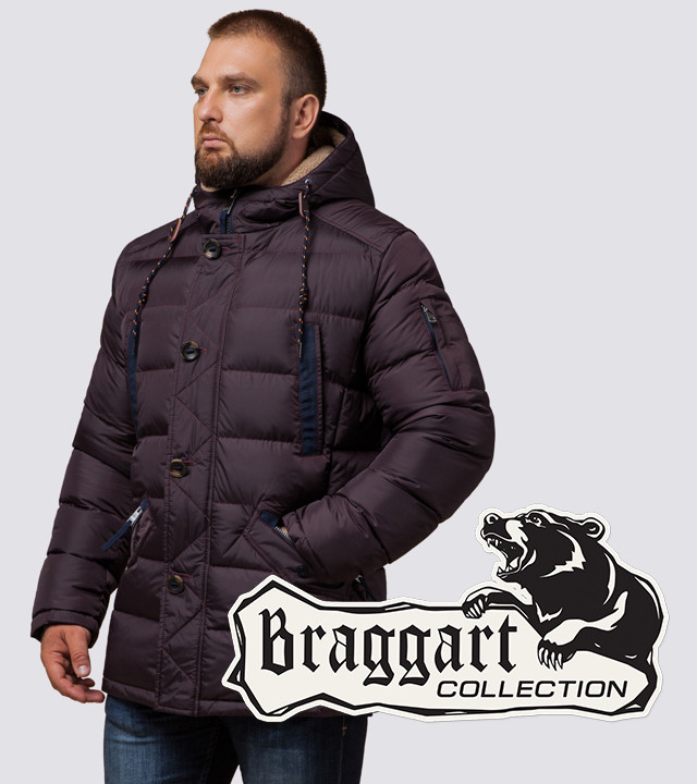 

Braggart Dress Code 26402 | Мужская зимняя куртка бордовая