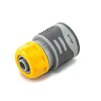 Коннектор Presto-PS для шланга 1/2 дюйма с аквастопом серия Soft-Touch, в упаковке - 30 шт. (4110T)