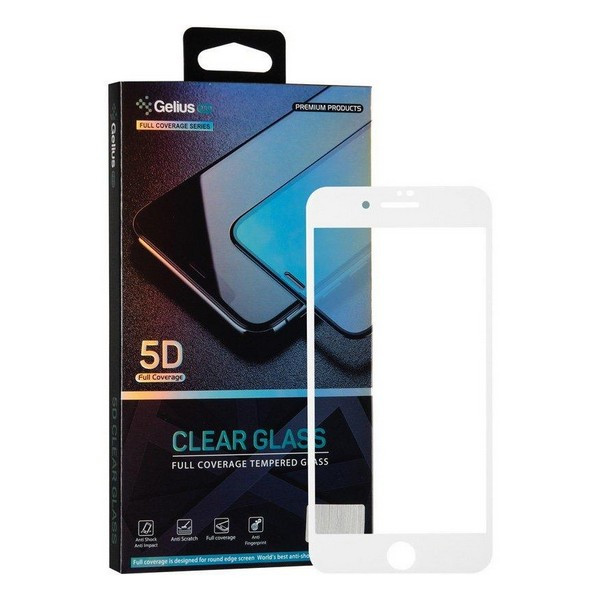 

Захисне скло Apple iPhone 7/iPhone 8 5D Pro Clear Glass (біле) Gelius