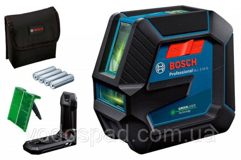 

Лазерный нивелир Bosch GLL 2-15 G Professional + держатель LB 10 + мишень (0601063W00)