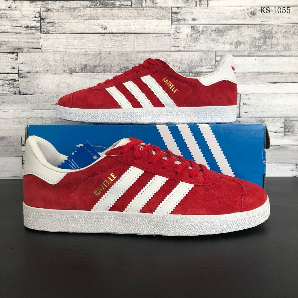 

Мужские кроссовки / кеды в стиле Adidas Gazelle, замша, красные 43(27,5 см), размеры:41,42,43,44,45,46