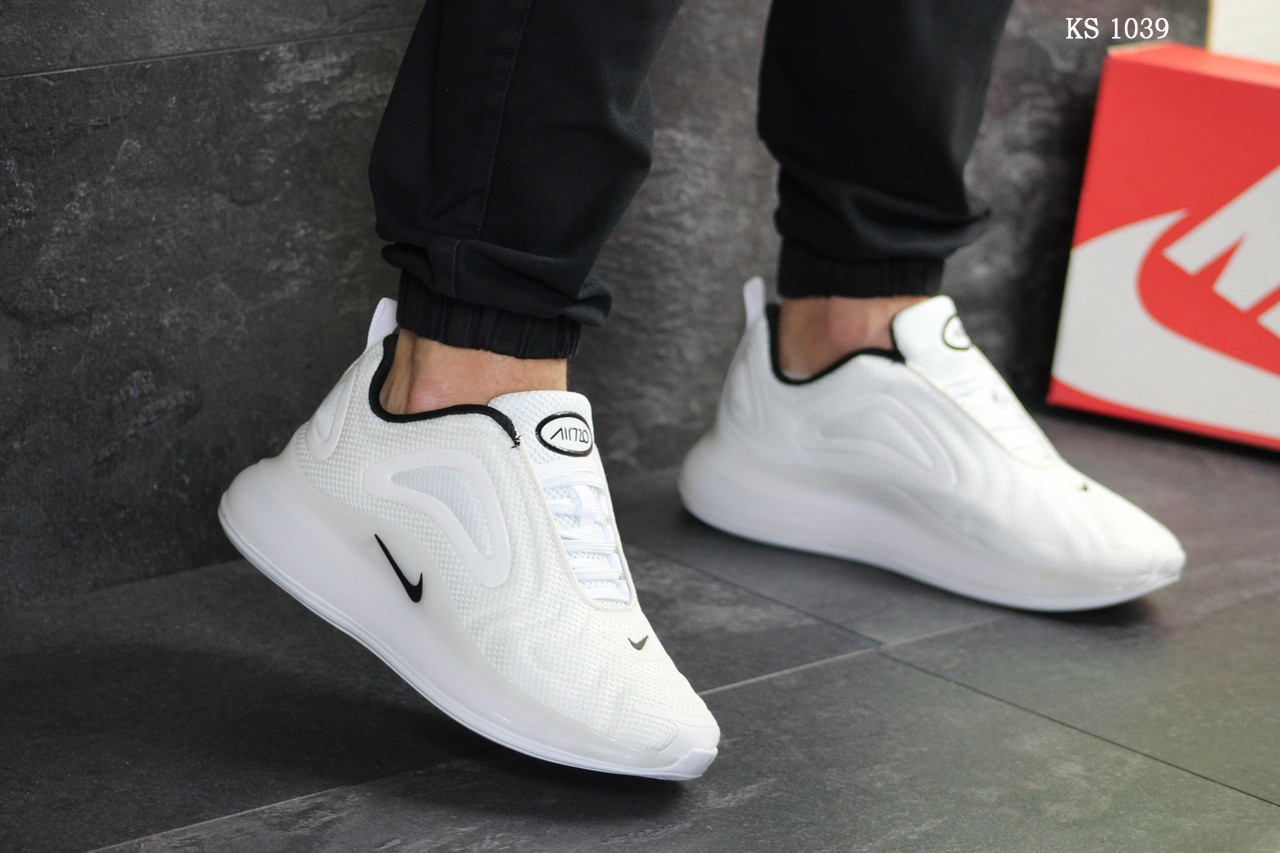 

Мужские кроссовки в стиле Nike Air Max 720, сетка, белые 45(29 см), размеры:41,44,45