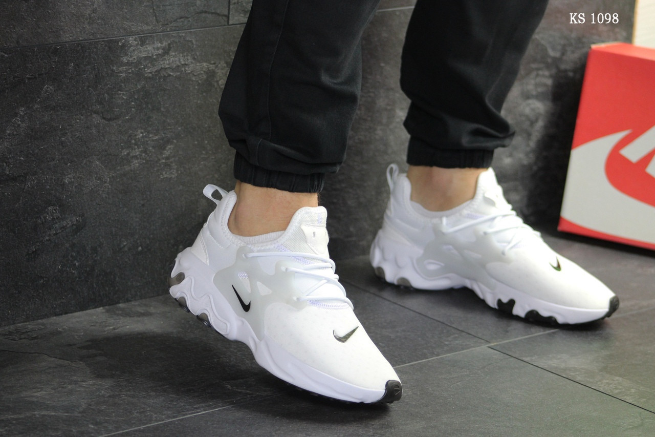 

Мужские кроссовки в стиле Nike Presto React, текстиль, белые 44(28 см), размеры:42,43,44,45