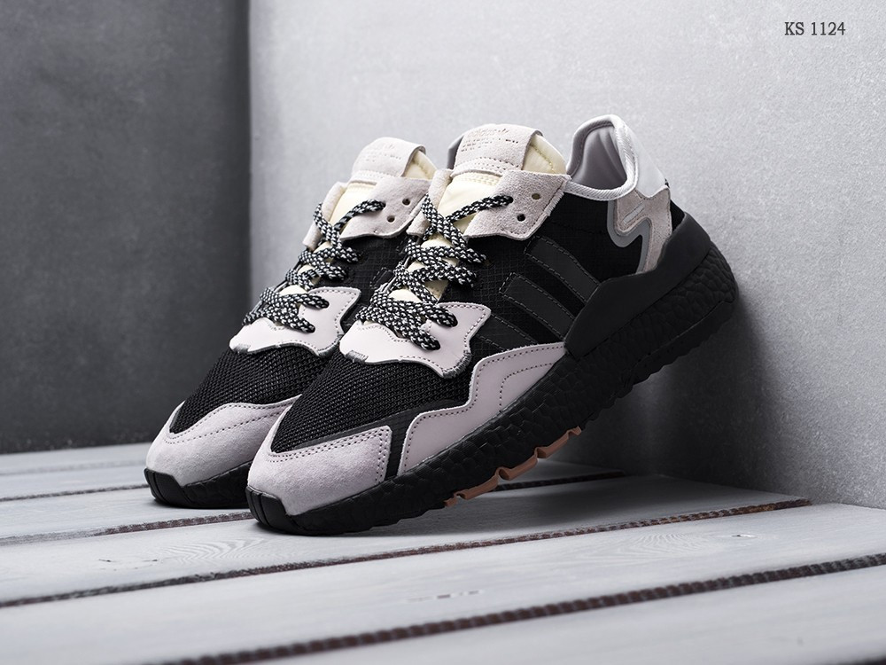 

Мужские кроссовки в стиле Adidas Nite Jogger, замша, сетка, серые 43(27,5 см), размеры:43,44,45