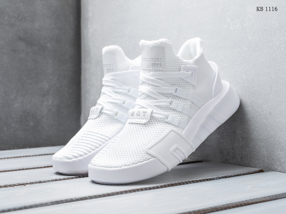 

Мужские кроссовки в стиле Adidas EQT Bask Adv, сетка, белые 43(27,5 см), последний размер