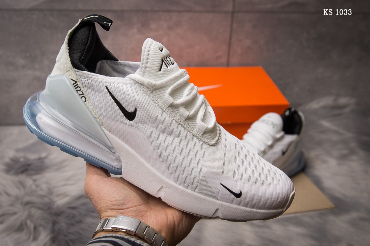 

Мужские кроссовки в стиле Nike Air Max 270, сетка, белые 43(27,5 см), размеры:43,44