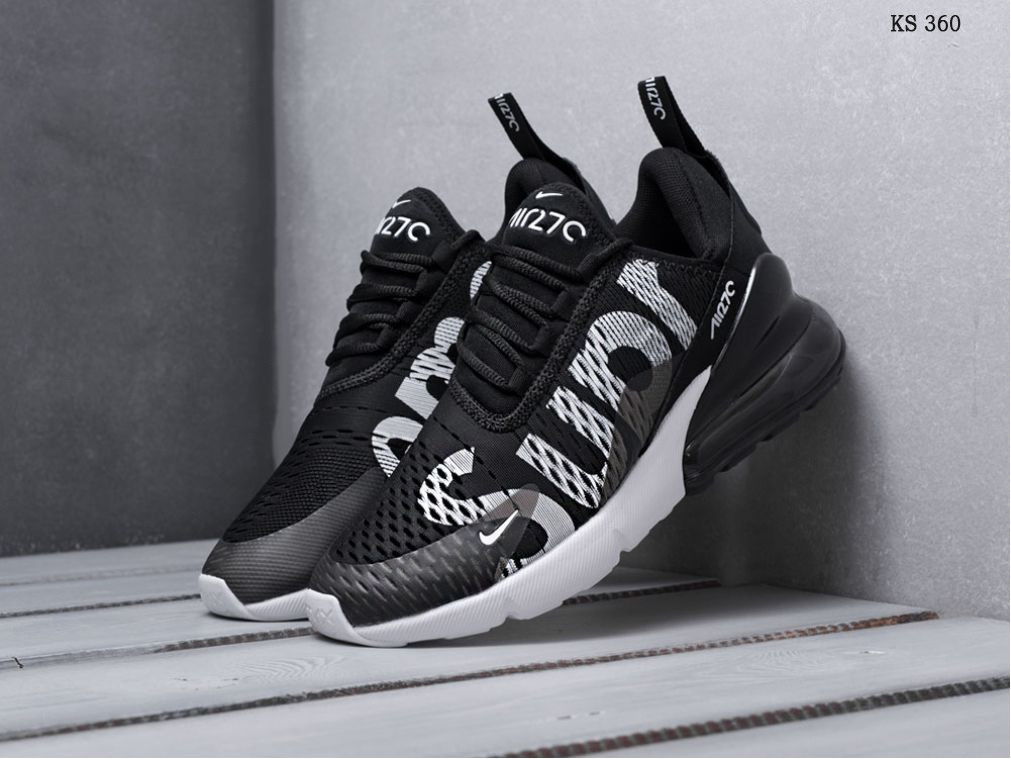 

Мужские кроссовки в стиле Nike Air Max 270 Supreme, черные 45(28,3 см), размеры:44,45