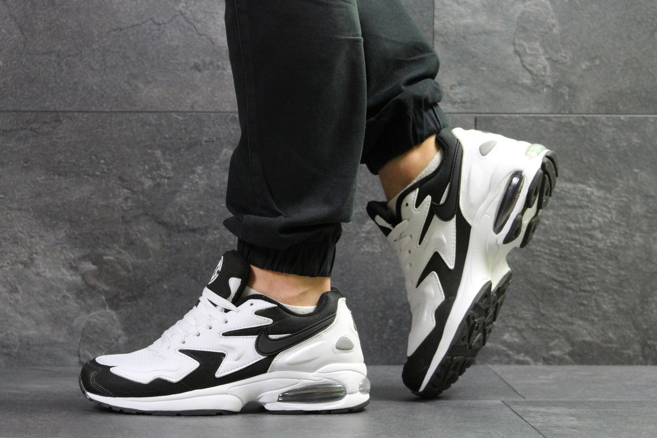 

Мужские кроссовки в стиле Nike Air Max 2 Light White/Black, 43(27,5 см), размеры:43,44,45