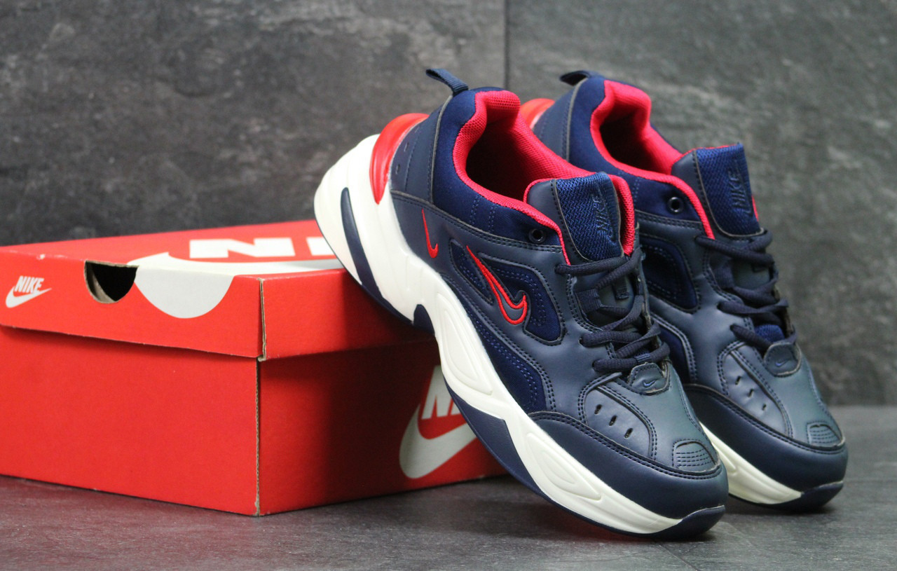 

Мужские кроссовки в стиле Nike М2K Tekno Blue, синие 42(26,5 см), размеры:42,43