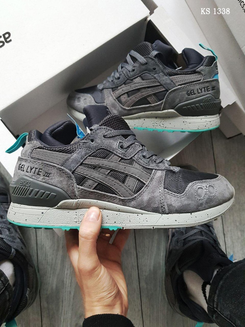 

Мужские кроссовки в стиле Asics Gel Lyte 3, замша, серые 43(27,5 см), размеры:41,42,43