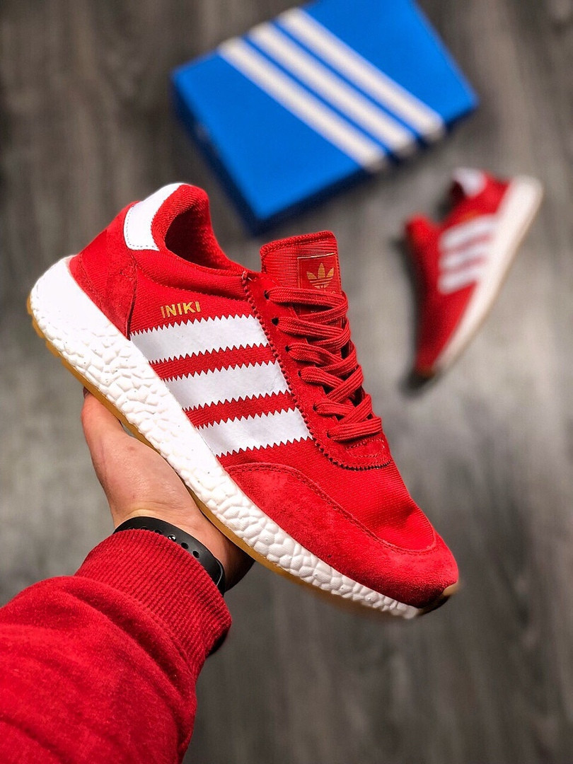 

Мужские кроссовки в стиле Adidas Iniki Runner Red, красные 44(28 см), размеры:44,45