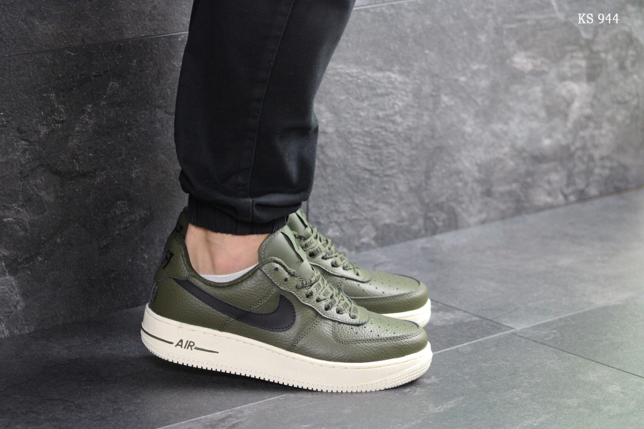 

Мужские кроссовки в стиле Nike Air Force AF 1, зеленые 42(26,5 см), размеры:42,43,44