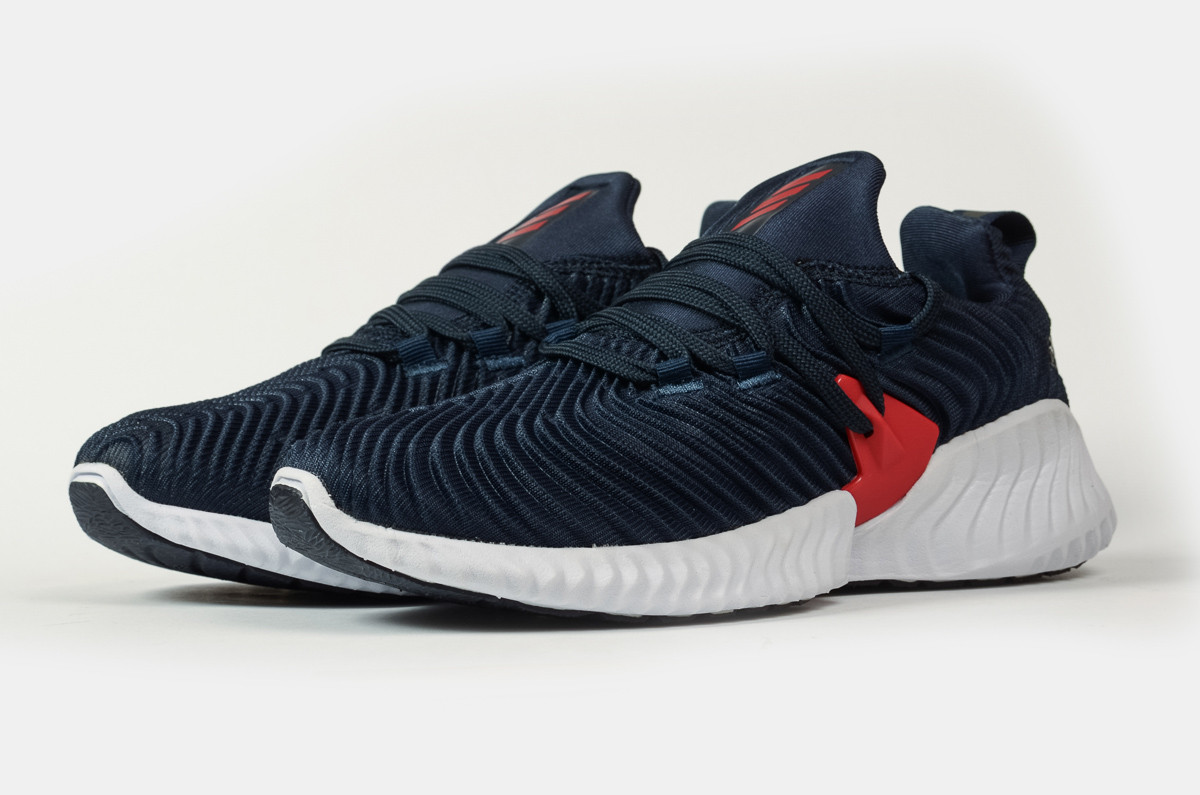 

Мужские кроссовки в стиле Adidas AlphaBounce Instinct, текстиль, синие с белым 43(27,5 см), размеры:43,44,45