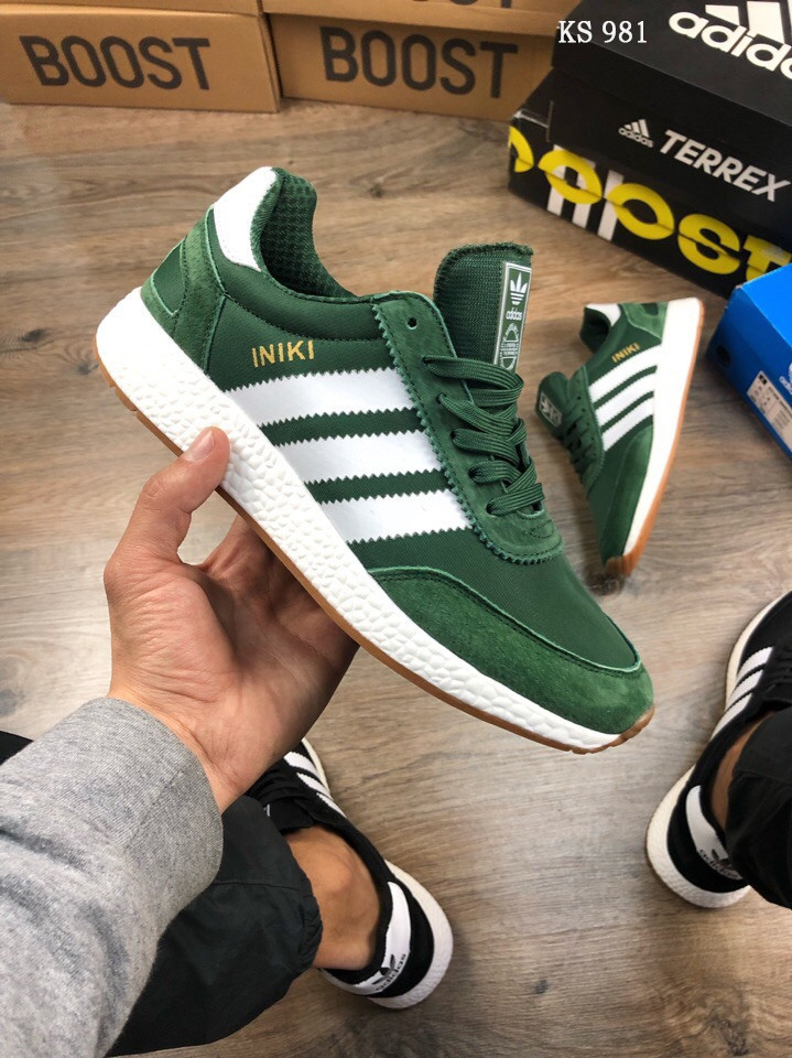 

Мужские кроссовки в стиле Adidas Iniki, зеленые с белым 46(29,5 см), размеры:43,44,45,46