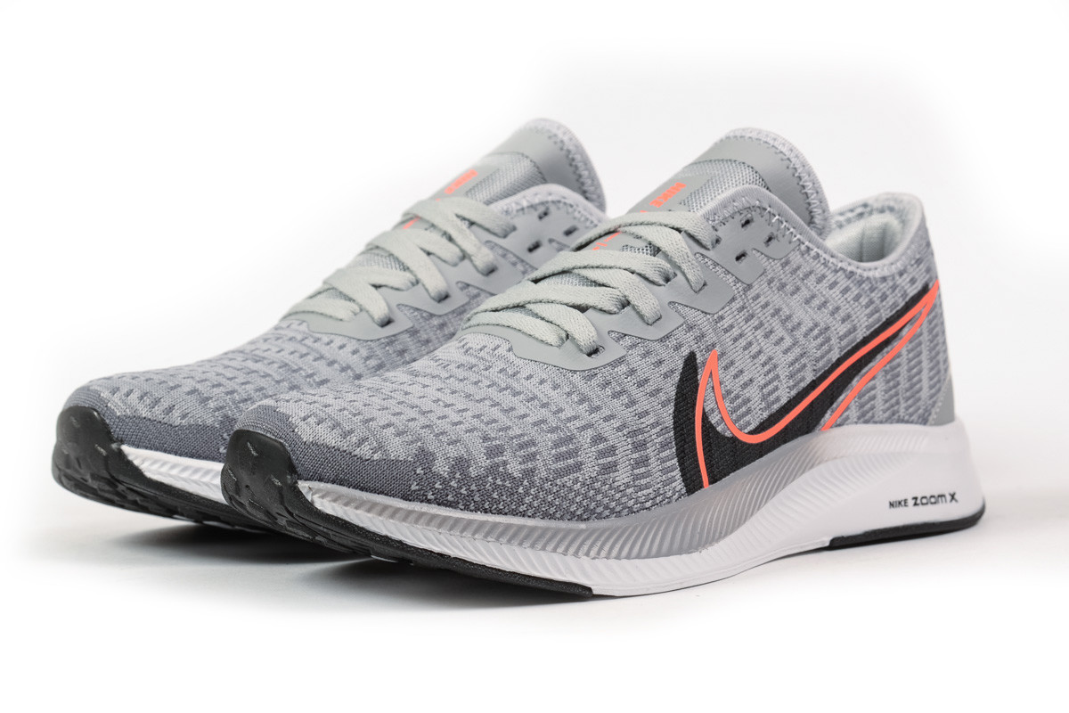 

Мужские кроссовки в стиле Nike Pegasus Turbo 2, текстиль, серые с белым 45(29 см), размеры:44,45