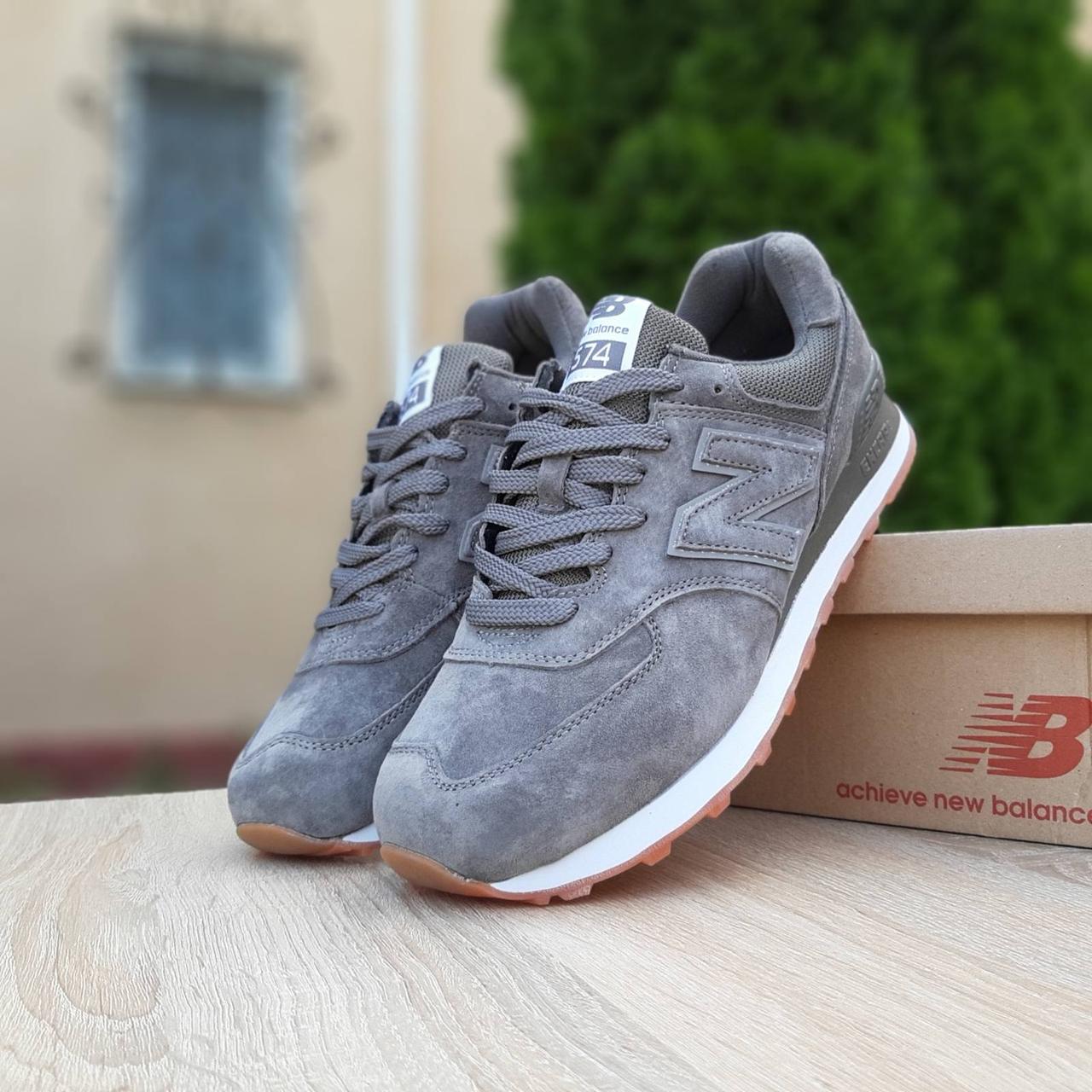 

Мужские кроссовки в стиле New Balance 574, замша, серые, 43 (27,5 см), размеры:41,42,43,44,45