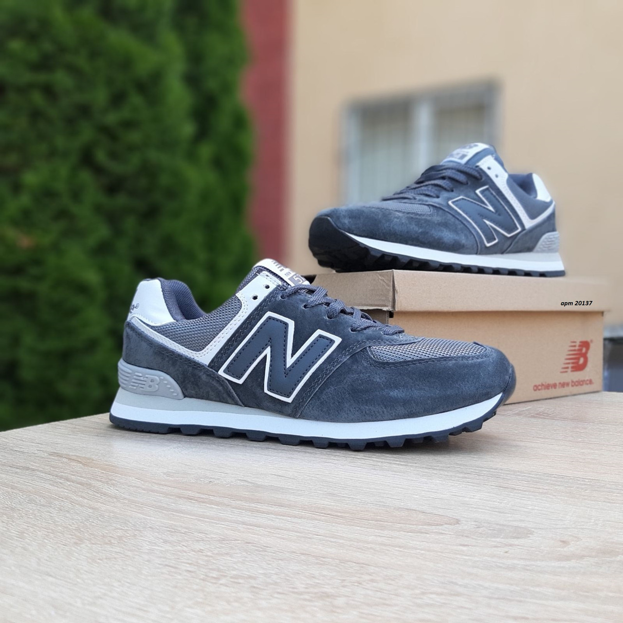 

Женские кроссовки в стиле New Balance 574, замша, сетка, серые, 39 (24,5 см), размеры:36,37,38,39,40,41