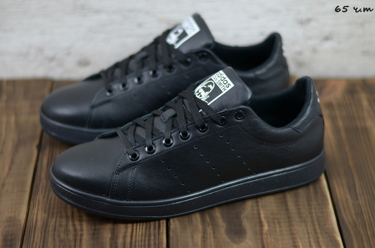 

Мужские кроссовки в стиле Adidas Stan Smith, кожа, черные 40 (26 см), размеры:40,41,42,43,44,45