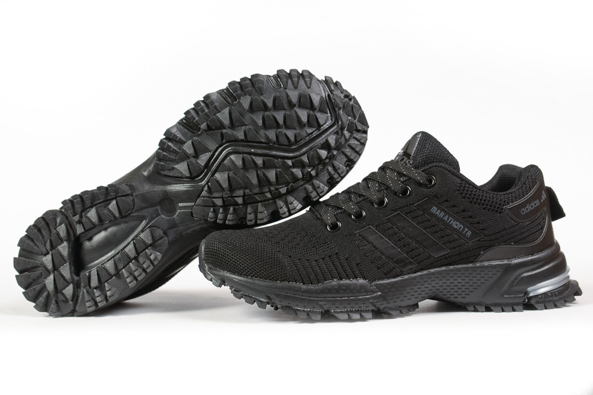 

Женские кроссовки в стиле Adidas Marathon Tn, текстиль, черные 39(24,5 см), размеры:36,38,39