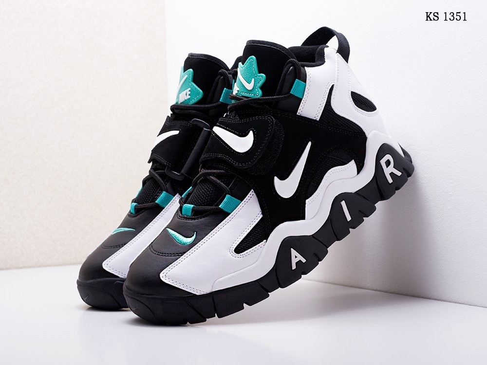 

Мужские кроссовки в стиле Nike Air Barrage Mid, кожа, нубук, разноцветные 45(29 см), размеры:43,45