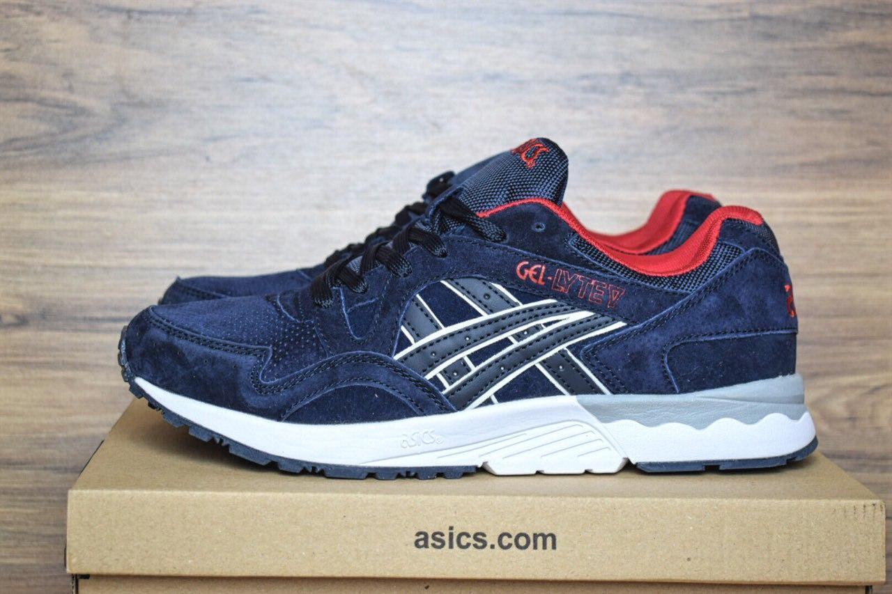 

Мужские кроссовки в стиле Asics Gel Lyte V, синие замша 44(28 см), последний размер