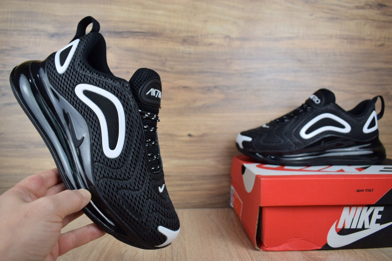 

Мужские кроссовки в стиле Nike Air Max 270, черные с белым 43(27,5 см), размеры:43,44