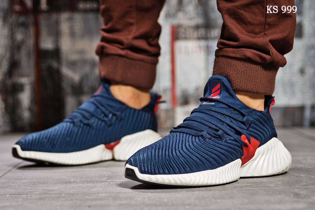 

Мужские кроссовки в стиле Adidas AlphaBounce Instinct, текстиль, синие 42(26,5 см), размеры:42,44