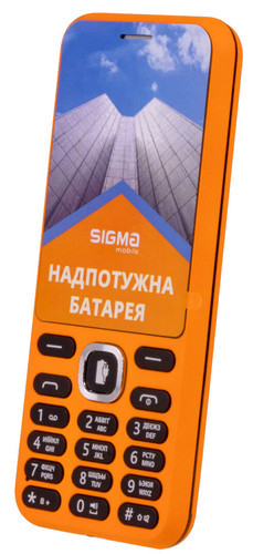 

Кнопочный телефон с аккумулятором большой емкости и павер банком Sigma X-Style 31Power Orange, Оранжевый