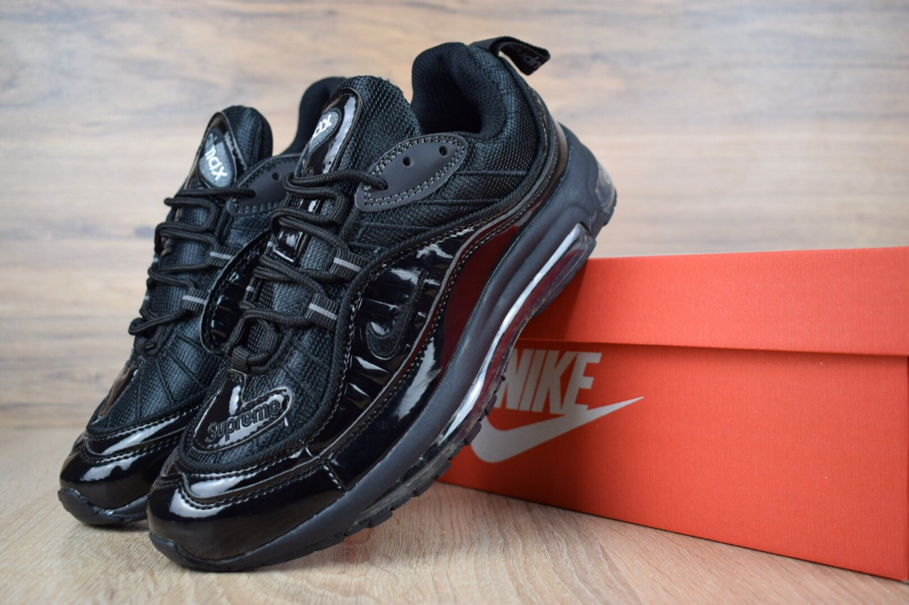 

Женские кроссовки в стиле Nike Air Max 98 Supreme, черные 36(23,5 см), размеры:36,37,38,39