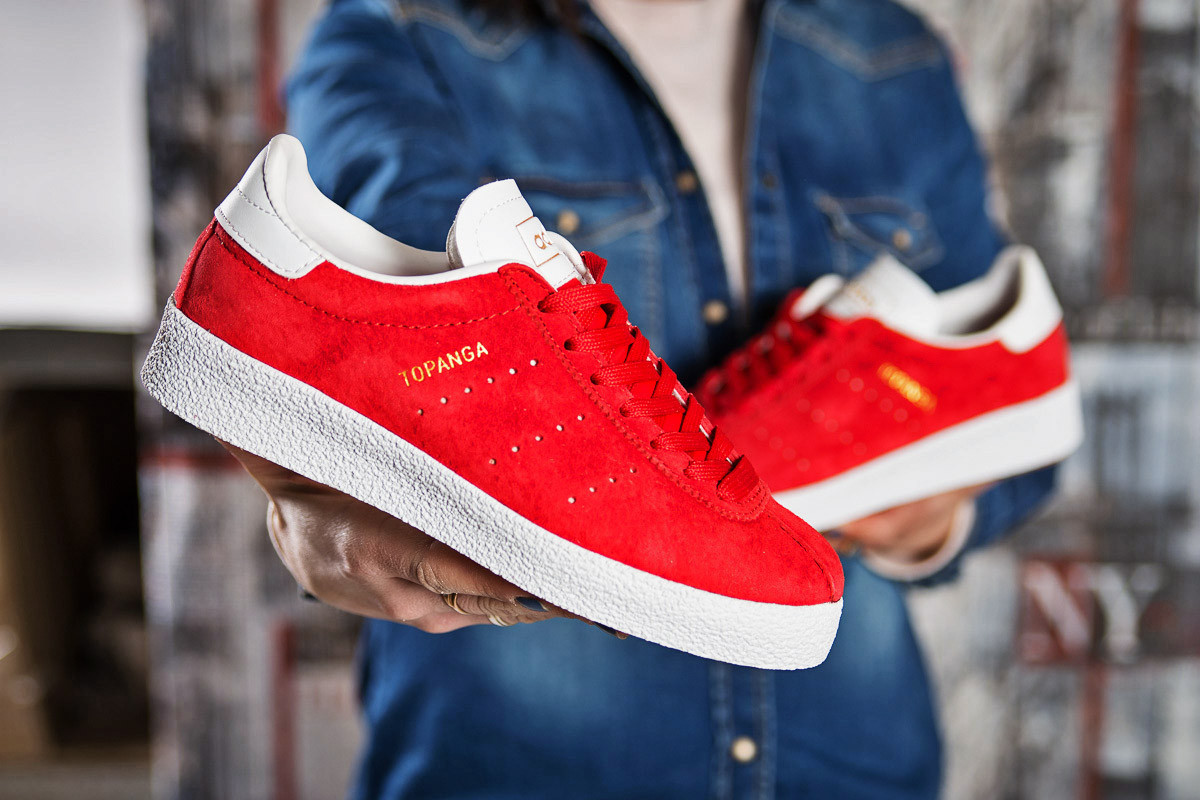 Женские кроссовки в стиле Adidas Topanga, красные 38(24 см), размеры:37,38