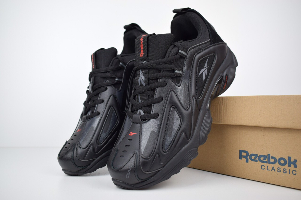 

Мужские кроссовки в стиле Reebok DMX, черные 45(29 см), размеры:44,45