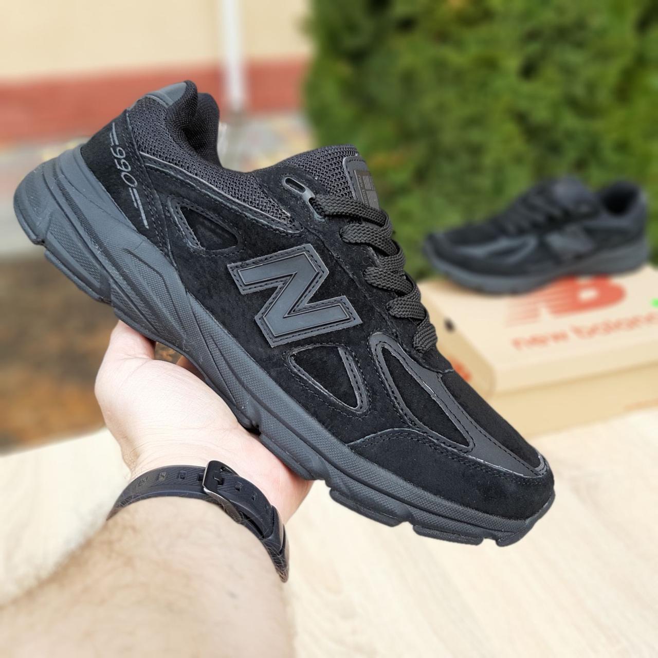 

Мужские кроссовки в стиле New Balance 990, замша, черные 45(29 см), размеры:41,43,44,45,46